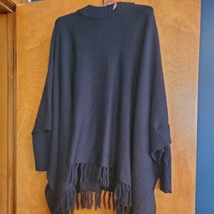 Poncho with sleeves